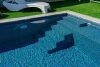 Matrix Blau/mit dunkler Fugen 1.65 m, 41,25 m²/Rolle