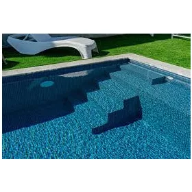 Matrix Blau/mit dunkler Fugen 1.65 m, 41,25 m²/Rolle