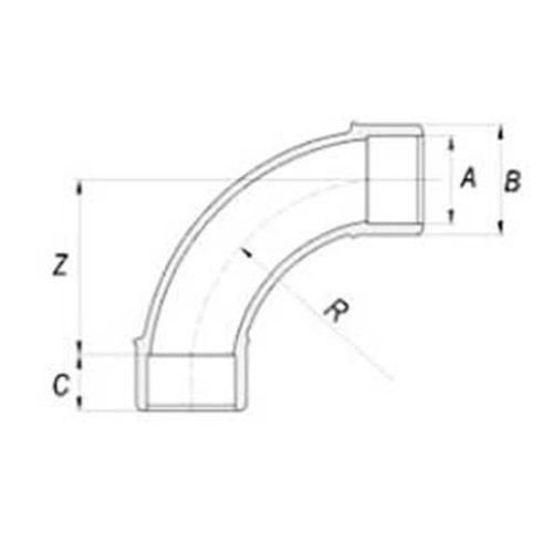 Bogen 90° D25