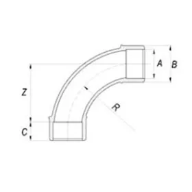 Bogen 90° D75 
