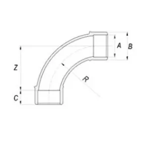 Bogen 90° D90