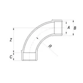 Bogen 90° D125 