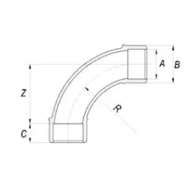 Bogen 90° D160 