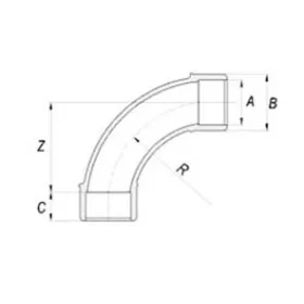 Bogen 90° D225