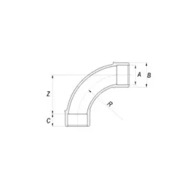 Bogen 90° D400 