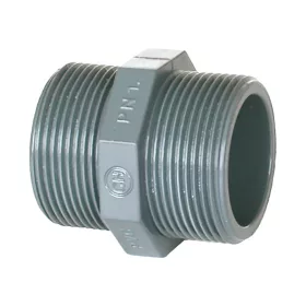 PVC Doppelnippel mit Gewinde 3/9