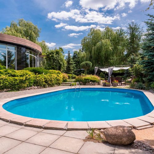 Tierra Blue Pool, 6x3x1,5 m oval, Stahlmantebecken mit  0,8 mm sand Folie