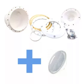   UWS Einbauset PAR56 + 81LED / 10W kalt weiss für Folienbecken