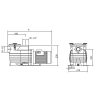 KRIPSOL ONDINA 0,33LE, 0,45kW/230V,  7m3/h Filterpumpe