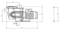 Pontaqua Boss Schwimmbadpumpe, 0,37 kW, 230 V (1~)