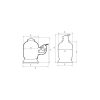 HAYWARD POWERLINE Filterkessel mit Seitenventil 14 m3/h (1,5") D 600S