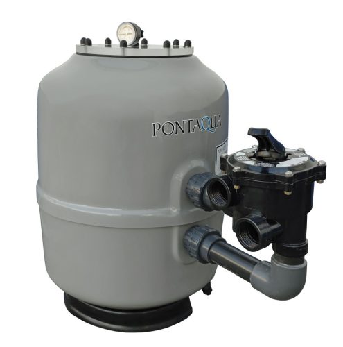 PONTAQUA  polyester Filterkessel mit Seitenventil  10m3/h plexi Deckel D500S 