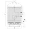 PONTAQUA erhöhter Polyester-Filtertank D650 16,5m3 / 1-1/2'