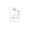 QP AZUR polyester Filterkessel mit Seitenventil 10m3/h D500 mit Umschaltventil