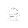 QP AZUR polyester Filterkessel mit Seitenventil 15m3/h D600  mit Umschaltventil