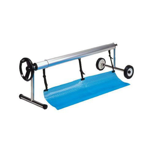 Solarplaneaufroller Edelstahl, mobil 4,4-5,4 m