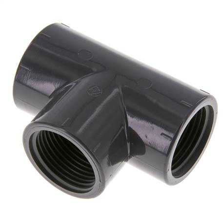 T- Stück 90- IG/IG  2 1/2 PVC"
