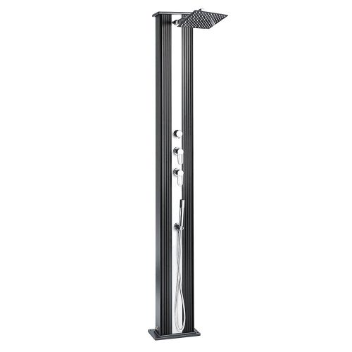 DADA Solardusche, gerade, alu 40 l-es, antracit / inox