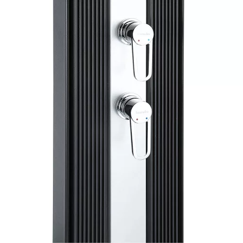 DADA Solardusche, gerade, alu 40 l-es, antracit / inox
