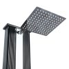 DADA Solardusche, gerade, alu 40 l-es, antracit / inox