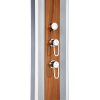 DADA PIÚ Solardusche, gerade, alu , 40 l, Holzdekor